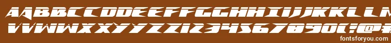 Crimesyndicatelaser Font – White Fonts on Brown Background