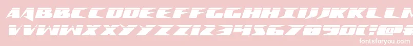 Crimesyndicatelaser Font – White Fonts on Pink Background