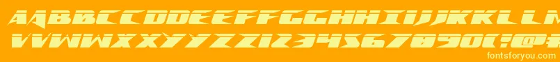 Crimesyndicatelaser Font – Yellow Fonts on Orange Background