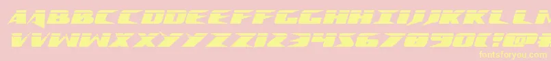 Crimesyndicatelaser Font – Yellow Fonts on Pink Background