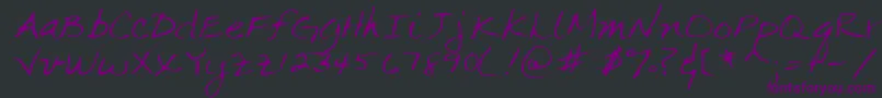 Lehn063 Font – Purple Fonts on Black Background