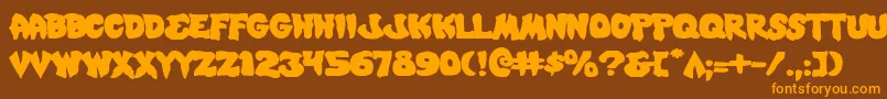Подробнее о шрифте MysticSinglerExpanded Шрифт MysticSinglerExpanded – оранжевые шрифты на коричневом фоне