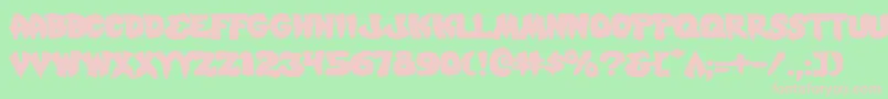 MysticSinglerExpanded Font – Pink Fonts on Green Background