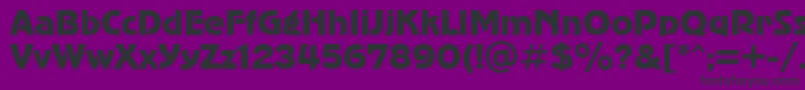 Advergothicctt Font – Black Fonts on Purple Background