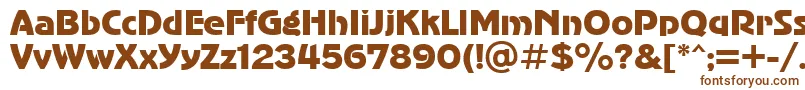 Advergothicctt Font – Brown Fonts on White Background