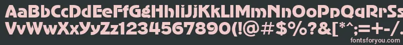 Advergothicctt Font – Pink Fonts on Black Background