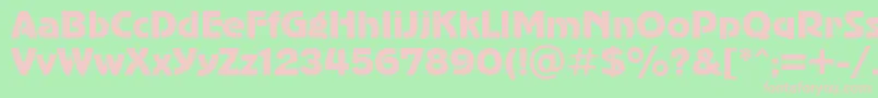 Advergothicctt Font – Pink Fonts on Green Background