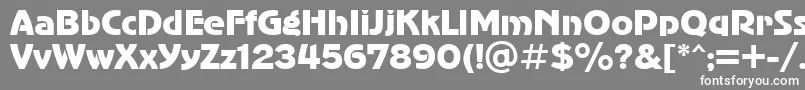 Advergothicctt Font – White Fonts on Gray Background