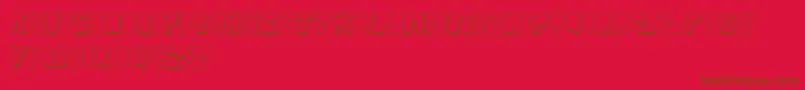 VandalOnTheFluid Font – Brown Fonts on Red Background