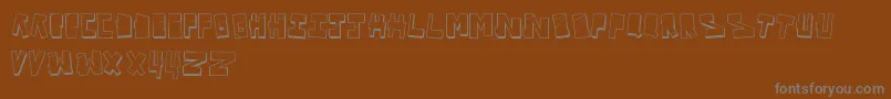 VandalOnTheFluid Font – Gray Fonts on Brown Background