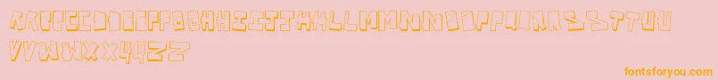 VandalOnTheFluid Font – Orange Fonts on Pink Background