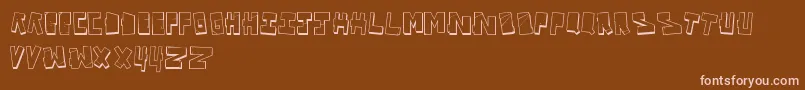 VandalOnTheFluid Font – Pink Fonts on Brown Background