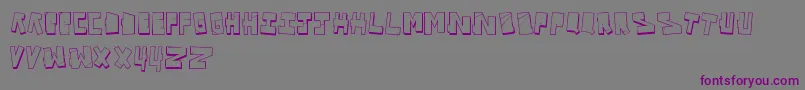 VandalOnTheFluid Font – Purple Fonts on Gray Background