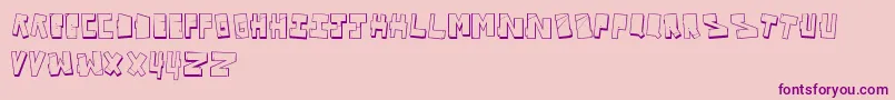 VandalOnTheFluid Font – Purple Fonts on Pink Background