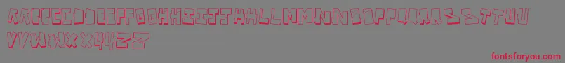 VandalOnTheFluid Font – Red Fonts on Gray Background