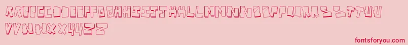 VandalOnTheFluid Font – Red Fonts on Pink Background