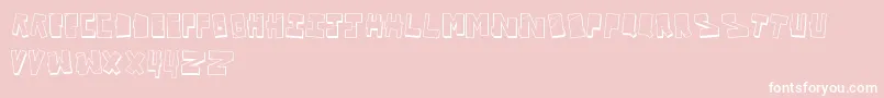 VandalOnTheFluid Font – White Fonts on Pink Background