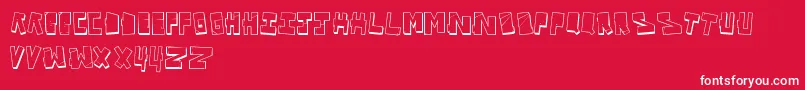 VandalOnTheFluid Font – White Fonts on Red Background