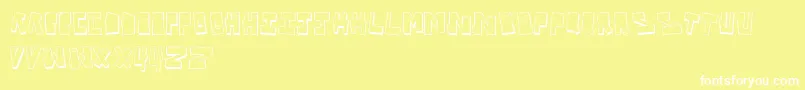 VandalOnTheFluid Font – White Fonts on Yellow Background