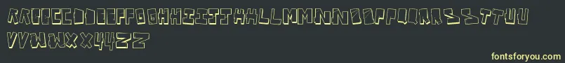 VandalOnTheFluid Font – Yellow Fonts on Black Background