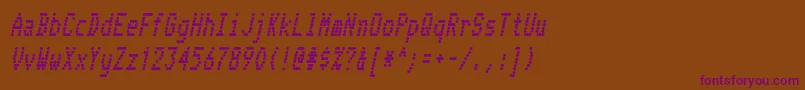 Шрифт TelidonCdBoldItalic – фиолетовые шрифты на коричневом фоне