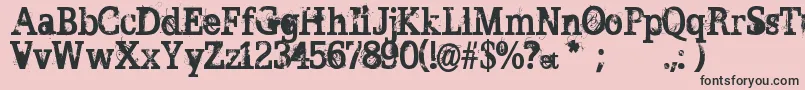 BrokenGhost Font – Black Fonts on Pink Background