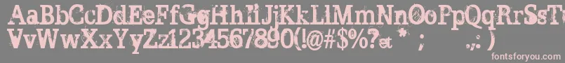 BrokenGhost Font – Pink Fonts on Gray Background