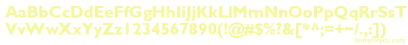 GalsBold-Schriftart – Gelbe Schriften