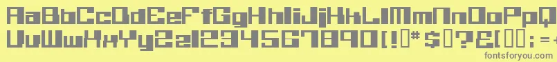 BelieverEng Font – Gray Fonts on Yellow Background