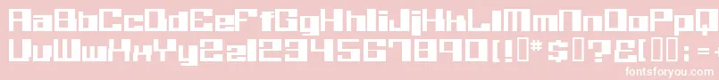 フォントBelieverEng – ピンクの背景に白い文字