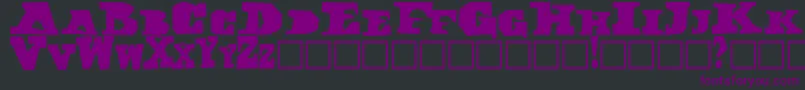 Darkblack Font – Purple Fonts on Black Background