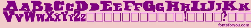 Darkblack Font – Purple Fonts on Pink Background