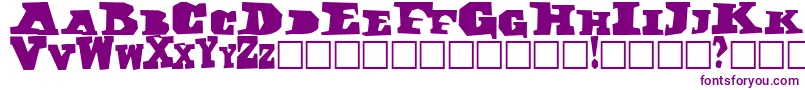 Darkblack Font – Purple Fonts on White Background