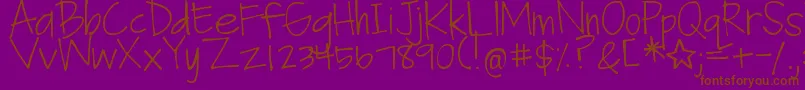 Más sobre la fuente DjbFanGirl fuente DjbFanGirl – Fuentes Marrones Sobre Fondo Morado