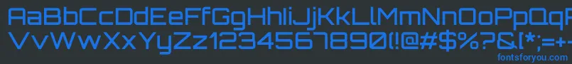 OrbitronMedium Font – Blue Fonts on Black Background