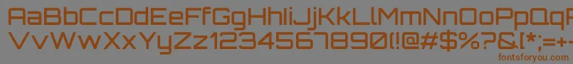 OrbitronMedium Font – Brown Fonts on Gray Background