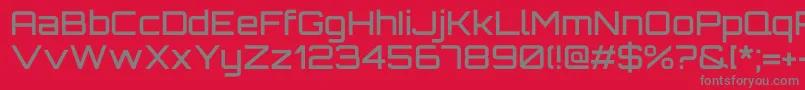 フォントOrbitronMedium – 赤い背景に灰色の文字