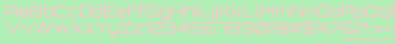 Шрифт OrbitronMedium – розовые шрифты на зелёном фоне