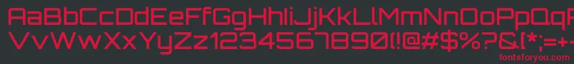OrbitronMedium Font – Red Fonts on Black Background
