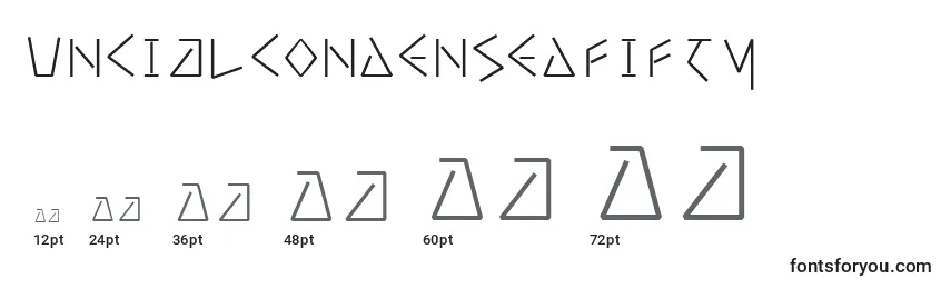 Uncialcondensedfifty Font Sizes