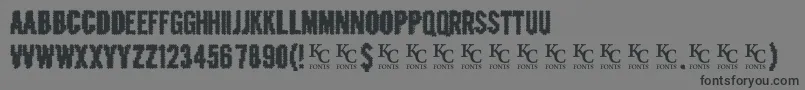 Crashedoutdemo Font – Black Fonts on Gray Background