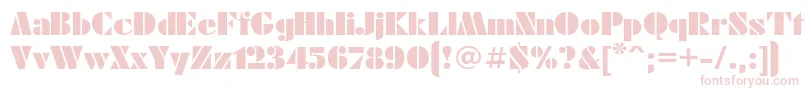 Futuraeu Font – Pink Fonts on White Background