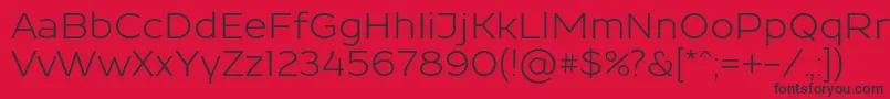 Resamitz0047 Font – Black Fonts on Red Background