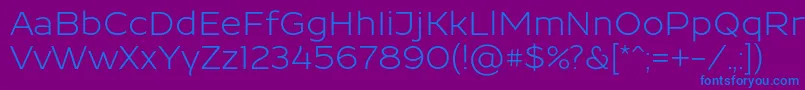 Resamitz0047 Font – Blue Fonts on Purple Background