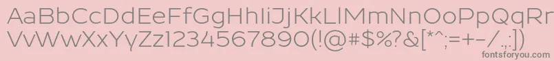 Resamitz0047 Font – Gray Fonts on Pink Background