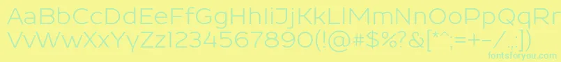 Resamitz0047 Font – Green Fonts on Yellow Background