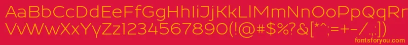 Resamitz0047 Font – Orange Fonts on Red Background