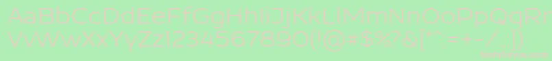 Resamitz0047 Font – Pink Fonts on Green Background