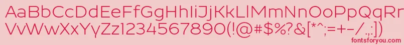 Resamitz0047 Font – Red Fonts on Pink Background