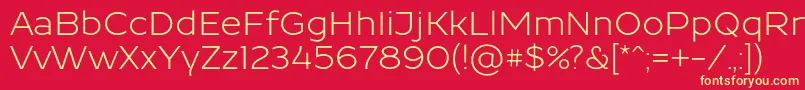 Resamitz0047 Font – Yellow Fonts on Red Background